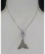 TRIBAL FISH TAIL PENDANT NECKLACE BOX CHAIN SILVER COLOR FASHION JEWELRY... - $11.99