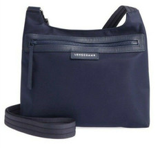 Longchamp Le Pliage Neo Flat Nylon Crossbody Bag ~NIP~ Navy - £170.14 GBP