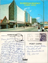 New Jersey Atlantic City Boardwalk Regency Casino Posted to PA 1980 VTG Postcard - £7.37 GBP