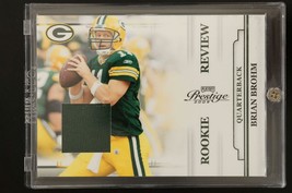 2009 Playoff Prestige Football Card Rookie Review BRIAN BROHM Patch Relic GIANTS - £9.93 GBP