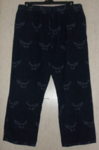 Excellent Womens Woolrich Navy Blue W/ Owls Print Flannel Pajama Pants Size Xl - £22.32 GBP