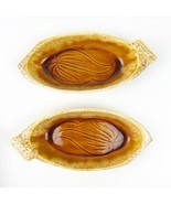 2 Vintage Maurice of California Pottery Ceramic Brown Dish AP 521 Pepper... - $21.99