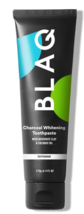 BLAQ Activated Charcoal Teeth Whitening Toothpaste | Vegan Organic - Peppermint - £10.24 GBP