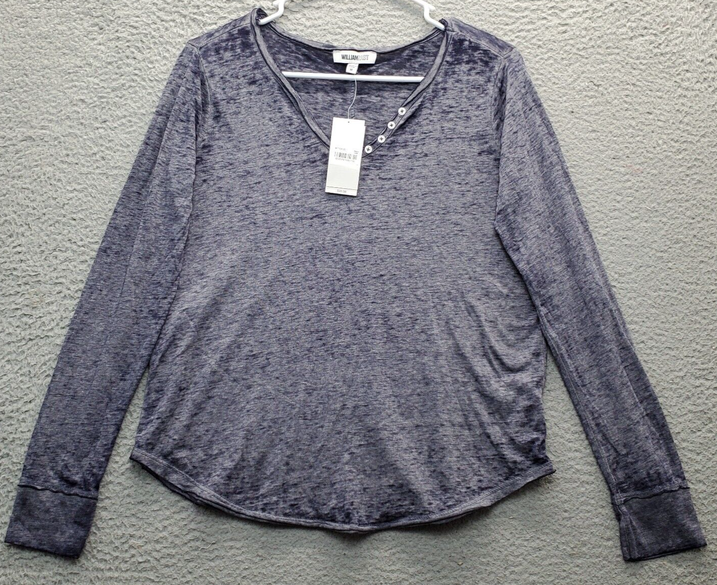 William Rast Shirt Top Womens Medium Multi Cotton Lightweight Long Sleev... - £14.51 GBP