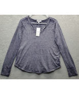 William Rast Shirt Top Womens Medium Multi Cotton Lightweight Long Sleev... - $26.39 CAD