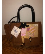 New Cute Q &amp; A Suede Ladies Purse With Change Purse-Lady Shopping-NWT - £15.90 GBP