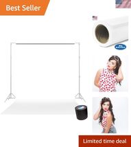 Seamless Background Paper - Pure White 107 in x 36 ft with Free 2" x 4yd... - $163.34