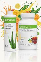 Herbalife Herbal Tea Concentrate Lemon Flavor 3.6 Oz &amp; MangoAloe Pint Ex... - $129.21 CAD