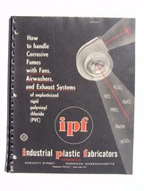 How To Handle Corrosive Fumes Handbook 1961 - £10.20 GBP