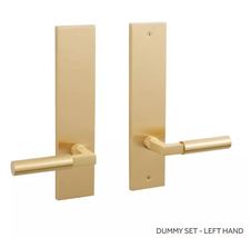 New Satin Brass Tolland Solid Brass Dummy Entrance Set with Lever Handle... - $134.95