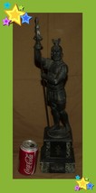 Vintage Soldier Statue Ornaments Figurines Spelter Greek Roman Victorian Style - £375.69 GBP