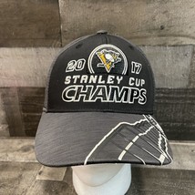 Pittsburgh Penguins 2017 Stanley Cup Champions Reebok Snapback Hat Cap NHL Black - £8.14 GBP