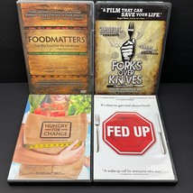 Lot of 4 DVDs: Foodmatters, Hungry for Change, Forks Over Knives, Fed Up - $16.81