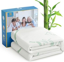 Bamboo Mattress Protector Queen Size (60&quot; X 80&quot;) - Waterproof,, Machine ... - $33.93