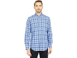 Polo Ralph Lauren Classic Fit Oxford Shirt in Blue Mini Check-Small - £41.53 GBP