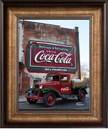 Vintage coca cola set of 2, 11X14 old, framed prints by Jaye Metcalfe - $2,732.18 MXN