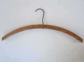 Vintage Wooden Clothes Hanger MAYS DRY CLEANING WORK Wichita, KS? [Z80] - $25.52