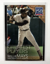 2019 Topps Update Willie Mays Greatest Players #150-2  Black Parallel #298/299 - £6.34 GBP