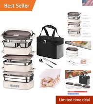 Versatile 74 Oz Bento Lunch Box Set - Microwave &amp; Dishwasher Safe for Ea... - $45.00