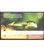Bronchotela Cristatella Green Crested Lizard S&#39;pore TransitLink Train/Bu... - $266.55 MXN
