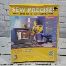 1998 SEALED SEW PRECISE! Big Box Quilt Block Patterns PC CD-ROM Win 95 Rare - $29.69