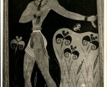 RPPC Prince of the Lilies: Fresco at Knossos Art Painting Greek Postcard B2 - $9.85