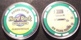 (1) Hard Rock CASINO CHIP - Albuquerque, New Mexico - Poker Room - Green... - £6.35 GBP