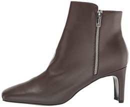 Calvin Klein Women&#39;s Coli2 Ankle Dress Boots Square Toe Brown Leather sz... - £35.65 GBP