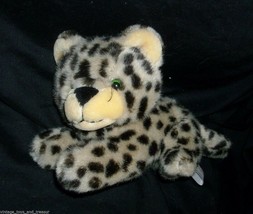 10" Vintage 1989 Fiesta Snow Leopard Brown Tan Stuffed Animal Plush Toy Cute - $23.75