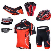 Men&#39;s Cycling Clothing Pro Team Mountain Bike Set Summer Short Sleeve Mtb Wear R - £61.82 GBP