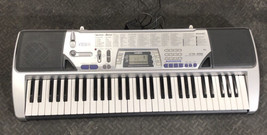 Casio CTK-496 Electronic Portable Musical Keyboard 100 Song Bank Silver GUC - £56.01 GBP