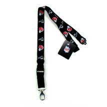 NFL Atlanta Falcons Football Official 2-Side TC Black Lobster Lanyard Keychain - £8.88 GBP