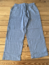 susan graver NWOT Women’s linen utility crop pants size S tall chambray R6 - £14.95 GBP