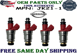 x4 Genuine Jecs Fuel Injectors for 1990-1995 Nissan Pickup &amp; D21, 2.4L I4 JS21-1 - £112.76 GBP