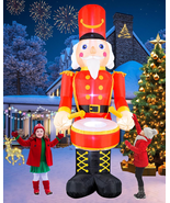 12FT Christmas Inflatables Nutcracker Outdoor Decorations, Giant Christm... - $1,708.79 MXN