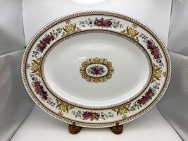 Wedgwood Bone China COLUMBIA Multicolor Green Trim 14 1/4" Oval Serving ... - $79.99