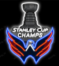 New Washington Capitals 2018 Stanley Cup Champs Light Neon Sign 24&quot; HD V... - $259.99