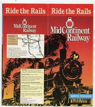 MidContinent Railway Brochure North Freedom Wisconsin 1996 - £9.33 GBP