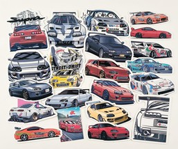 21pc Classic Japanese supercar MK4 Supra JDM Vinyl Stickers JDM drift Le... - £6.24 GBP