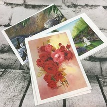 Handi-Card Blank Greeting Cards Lot Of 3-Roses Our Garden The Duck Family - $9.89