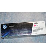 HP CE323A Magenta 128A Toner Cartridge New Genuine SEALED BOX - $707.08 MXN