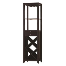 Casey Wine Cabinet, Wenge Finish - $353.00