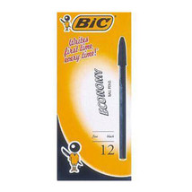 BiC Economy Medium Ballpoint Pen (12/box) - Black - £24.90 GBP