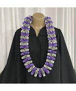 Graduation Money Lei 25 Crisp New Bills Precisely Folded Light Purple W/... - $89.10