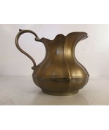 Antique pot brass handcrafted jar vintage artisanal engraved handmade copper  - $24.36 CAD