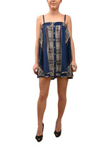 FREE PEOPLE Damen Kleid Buttondown Wide Elegant Night Sky Blau Größe XS ... - £49.79 GBP