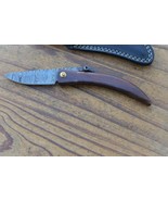 damascus real handmade beautiful folding knife From The Eagle Collection... - $741.12 MXN