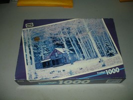 RoseArt Prestige 1000 Piece Jigsaw Puzzle Cabin in Aspen - Brand New, Se... - $8.90