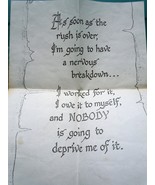 Vintage Old Joke Saying Paper - $37.22 MXN