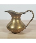 Vintage Solid Brass Water Pitcher Rope Handle Design Made in India - £6.76 GBP